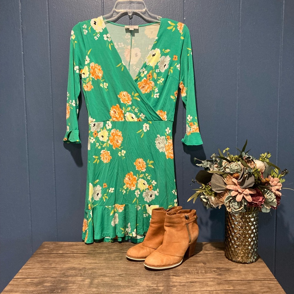 Floral cotton dress